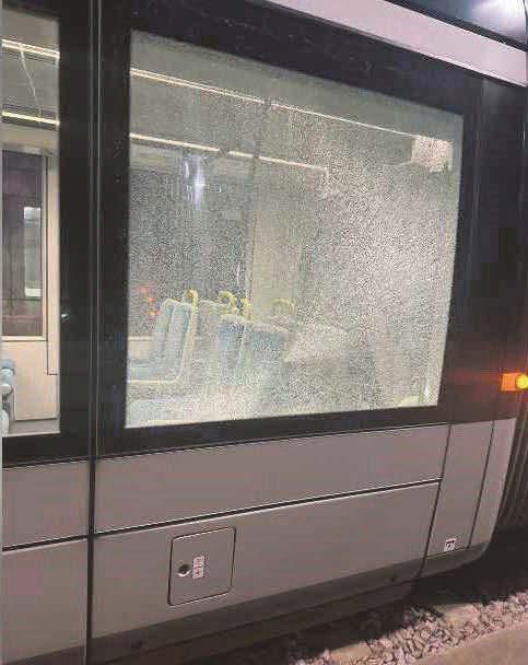 Tram vandals 'risk their own and others' lives'