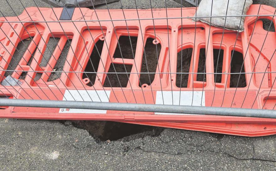 Frustration at lack of action over growth of 'epic' sinkhole