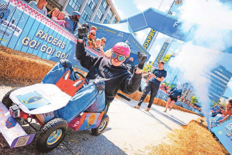 Flying start for wacky racers with thousands raised for air ambulance
