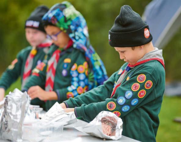 Cubs sleep out in aid of homelessness charity