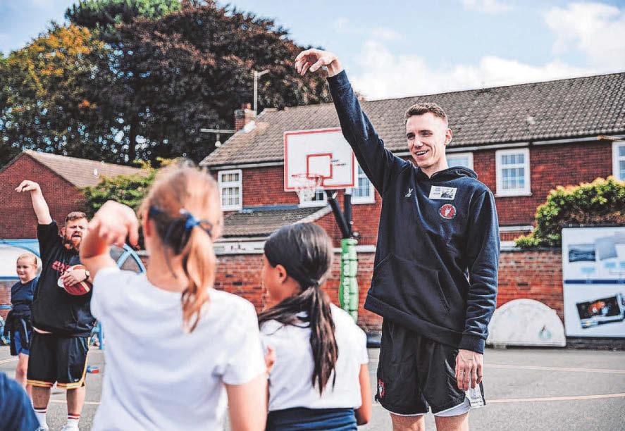 Riders stars visit school as part of health project