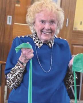 Eileen, 101, staying active, feeling on top of the world