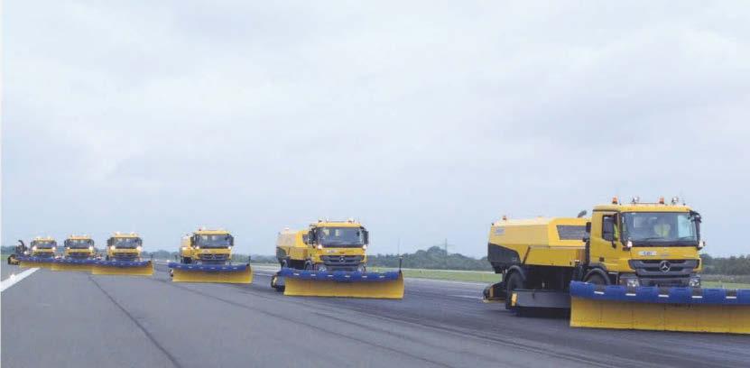 Snowploughs ready to keep airport operating