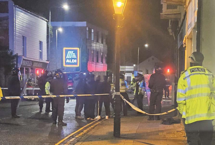 Man charged after town centre disturbance