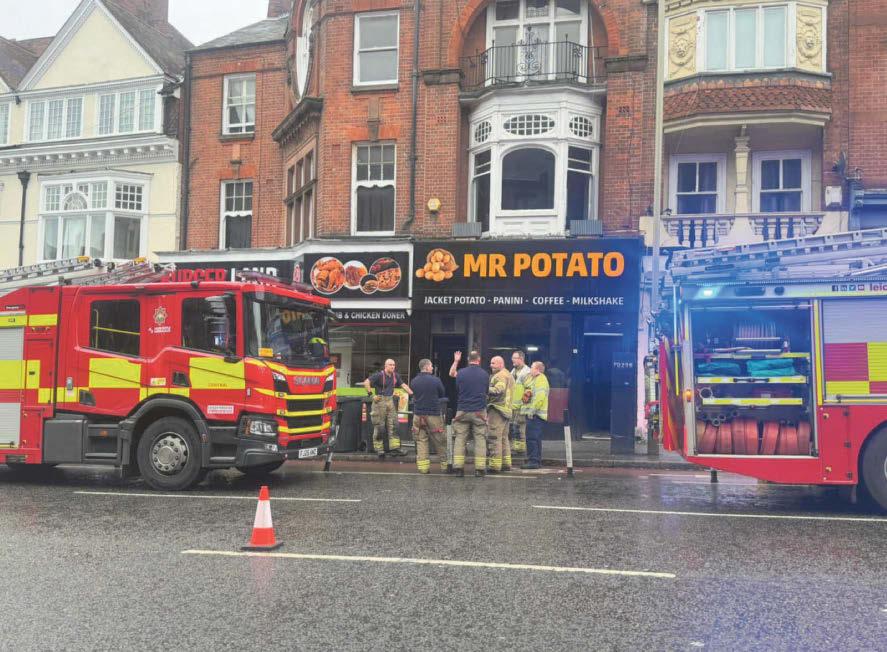 Blaze closes busy city route