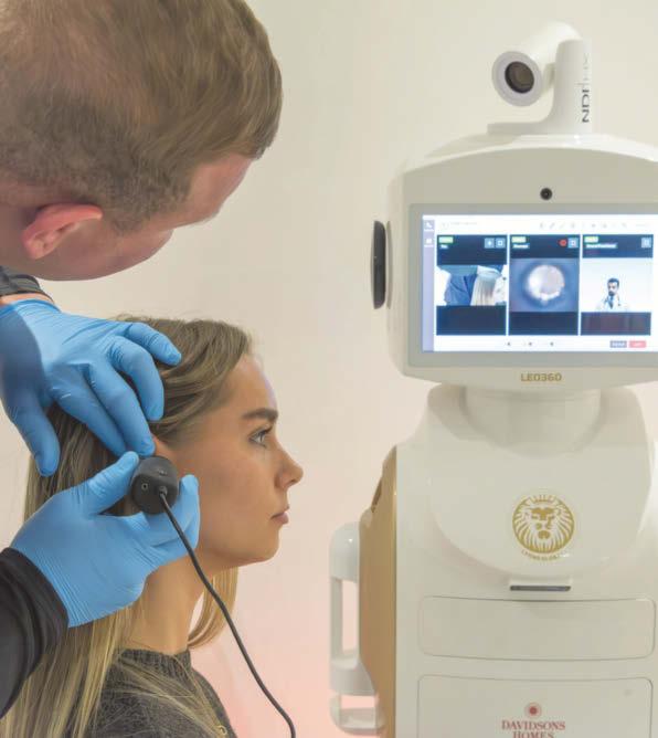 'Garden village' robot that performs health check-ups