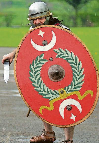Roman warriors explained 'lessons of war' to children