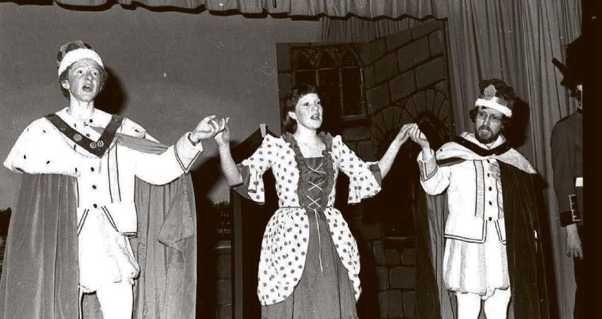Showtime saw staff and pupils rehearse their play