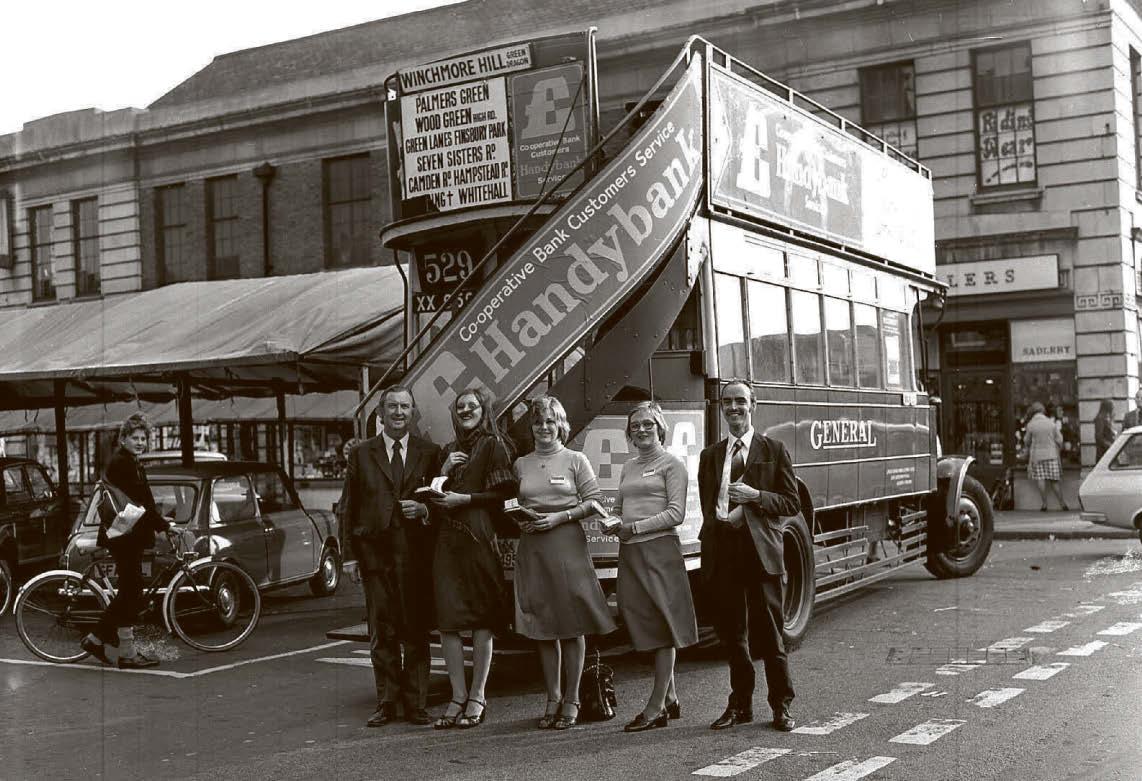 Vintage bus was a link to the old days of banking