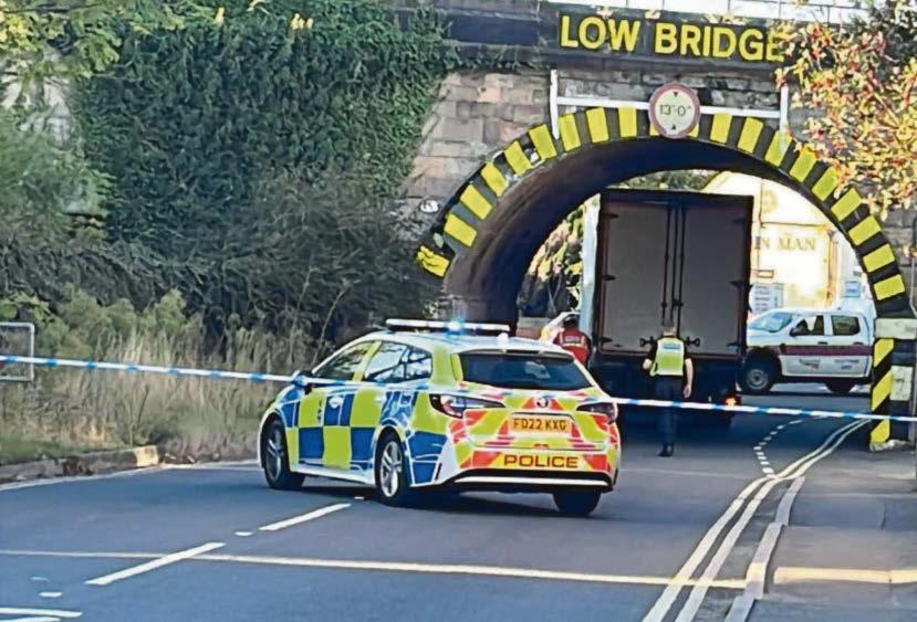 Drivers left frustrated as lorry becomes stuck under bridge