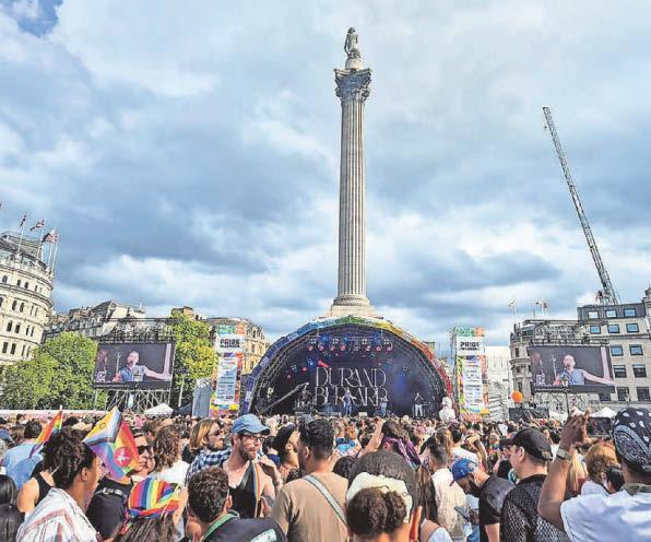 Brothers set the stage for shows at Trafalgar Square