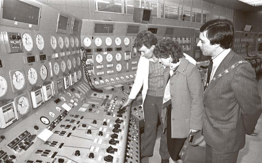 Civic dignitaries received a tour around power station