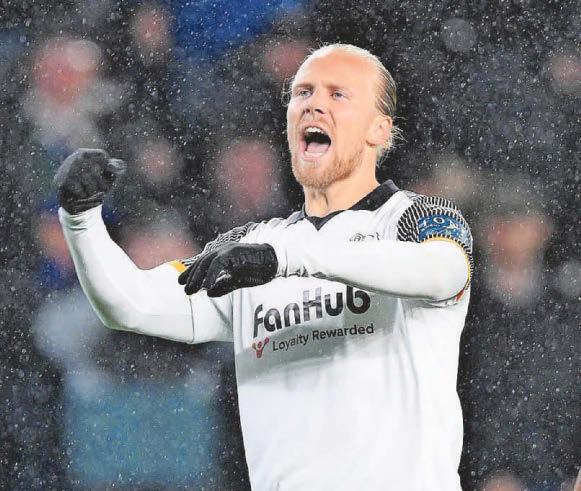 Eustace is 'very proud' of Lars after goal gives boss a happy birthday
