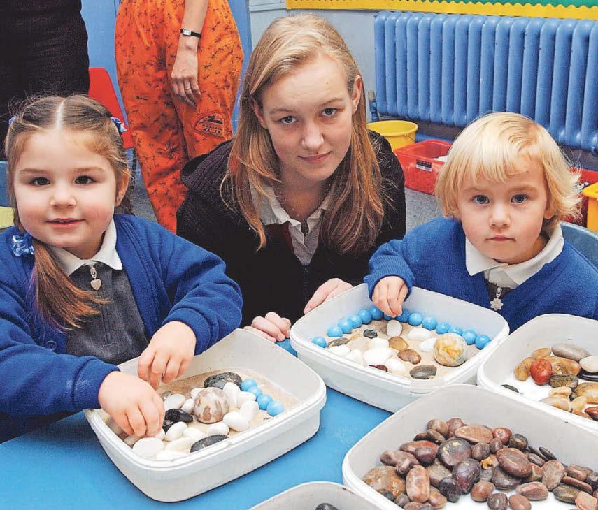 Mosaic opposite school was the work of children
