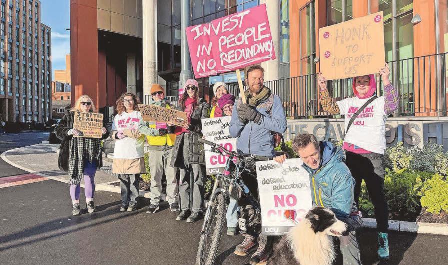 'Disaster plan' to cut jobs will 'destroy' university, say staff as strike begins