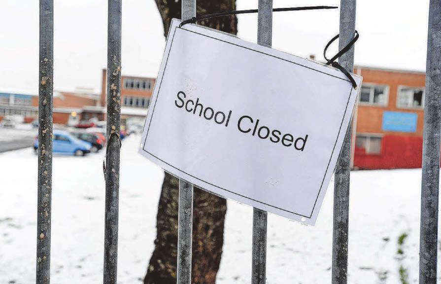 What rights do parents have if snow forces their child's school to close?