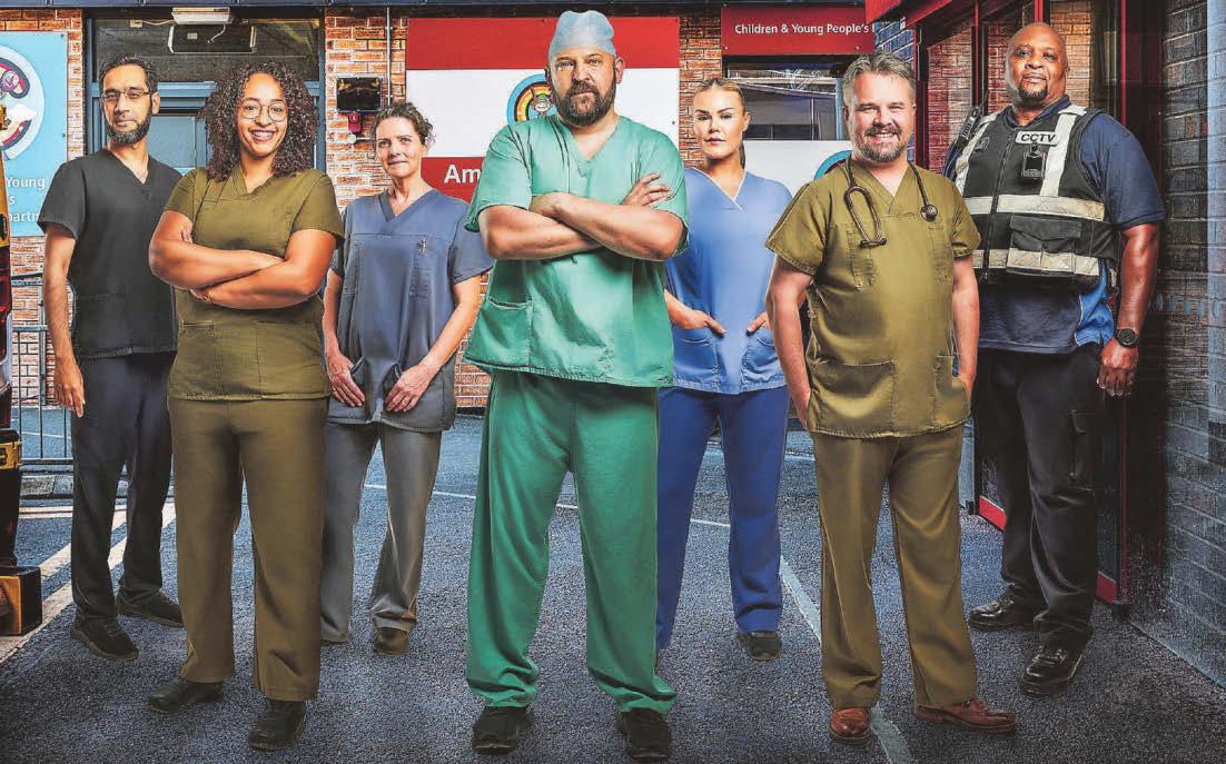 Medical team scrubs up nicely