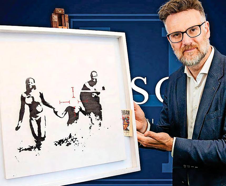 Rubbish to riches: Banksy art set for auction