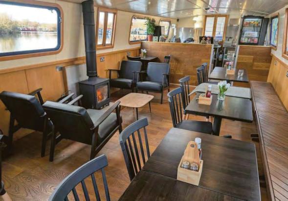 Floating cafe is now booming after dreams ran into troubled water