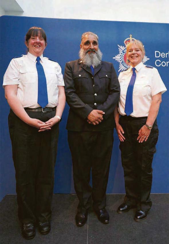Proud PCSOs receive awards after notching up decades of service