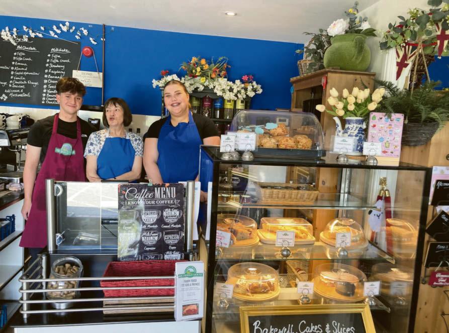 Inside the county farm shop which boasts 'homely' tea rooms and 'superior' produce
