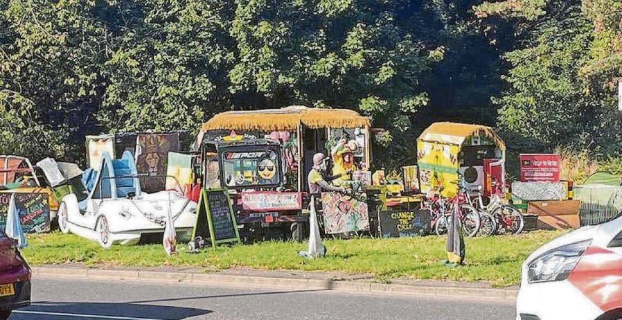Ongoing battle to move the yellow caravan man