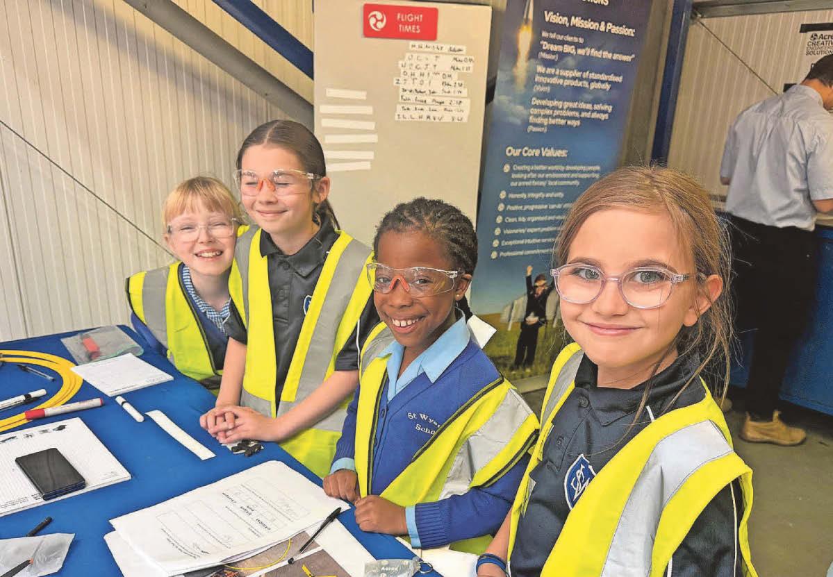 Getting a taste of what it's like to be an engineer as firm opens its doors