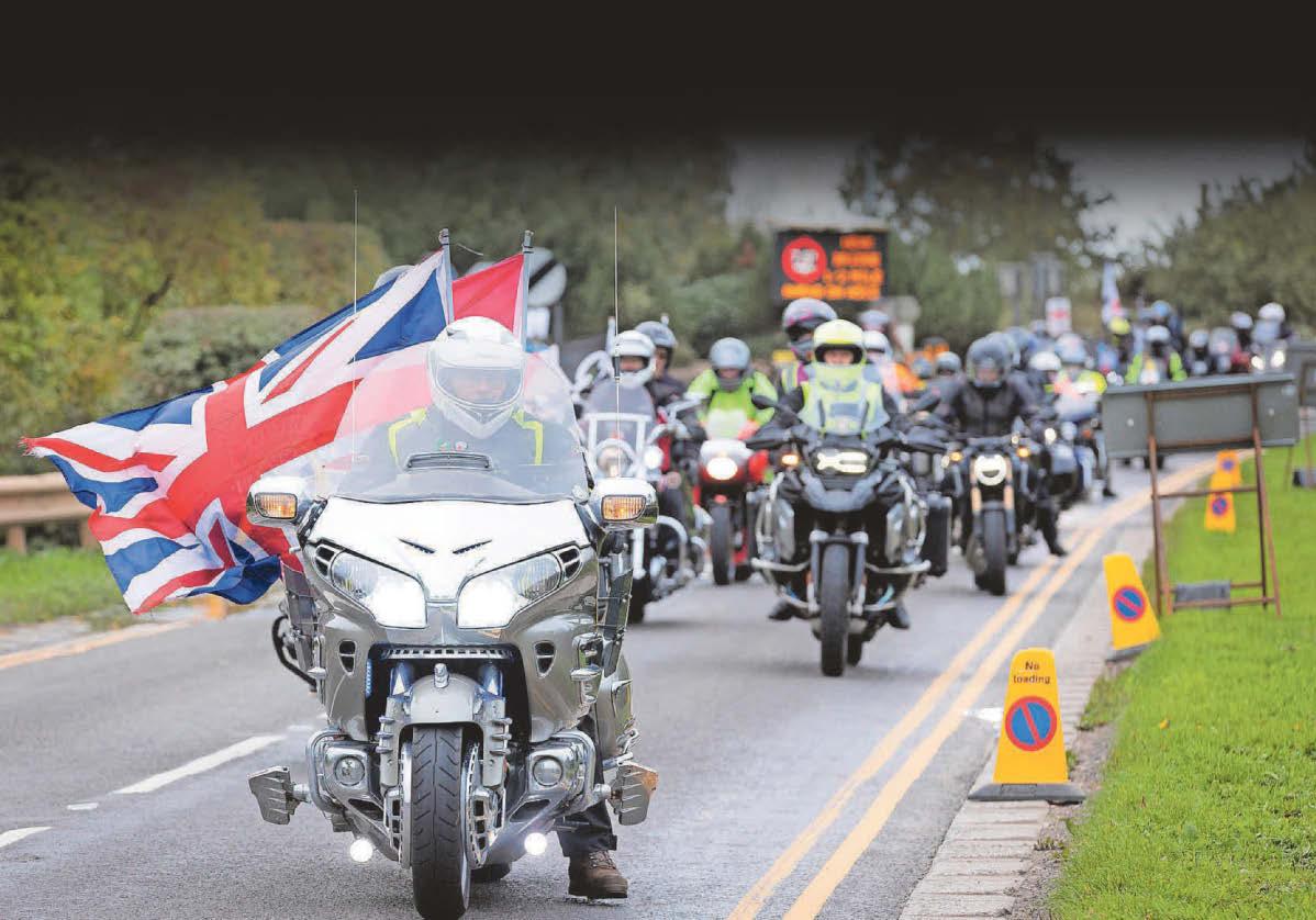 Thousands of bikers rode to the wall to pay their respects to the fallen