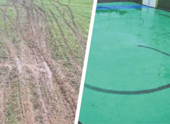 Matches off as vandals on bikes leave pitches at playing fields unplayable