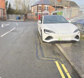 'We couldn't believe our eyes' say residents after lines painted around car