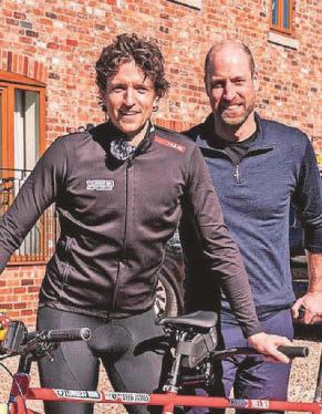 Prince William praises radio star as he joins him on cycle for Comic Relief