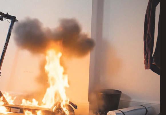 Housing trust in electric scooter fire danger alert