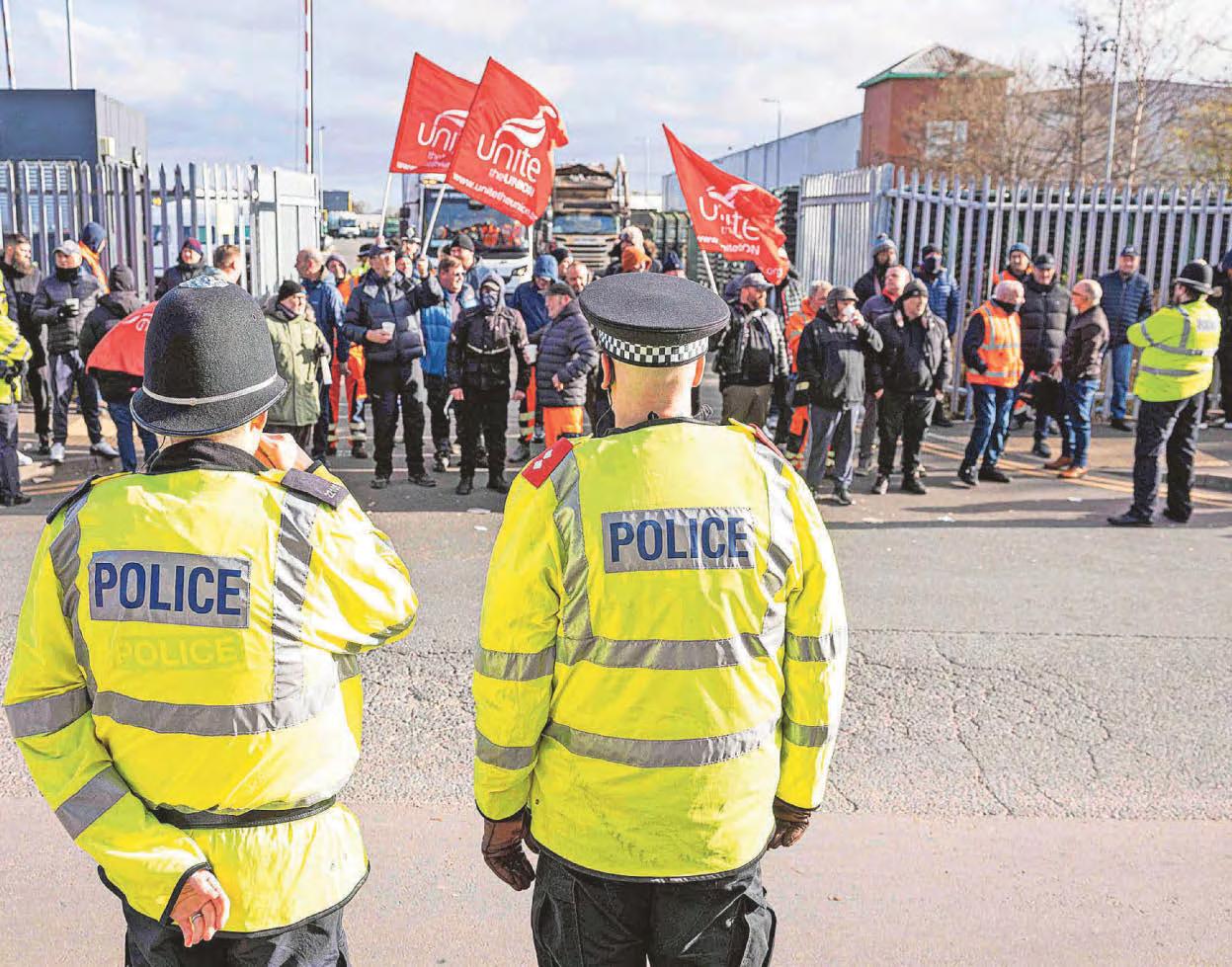Police urged to get tough and stop bin strike pickets 'holding city to ransom'