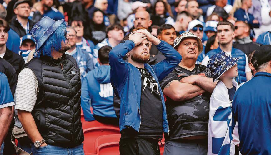 Blues dominated the day at Wembley.. but only off field