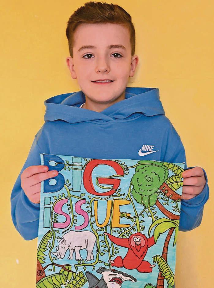 Boy draws Big Issue of at-risk animals to our attention