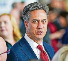 Miliband hits at Farage over net zero 'nonsense'
