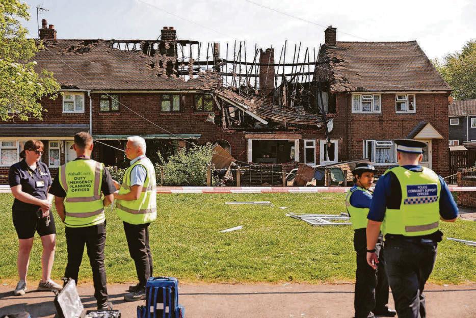 Two seriously injured in explosion at house