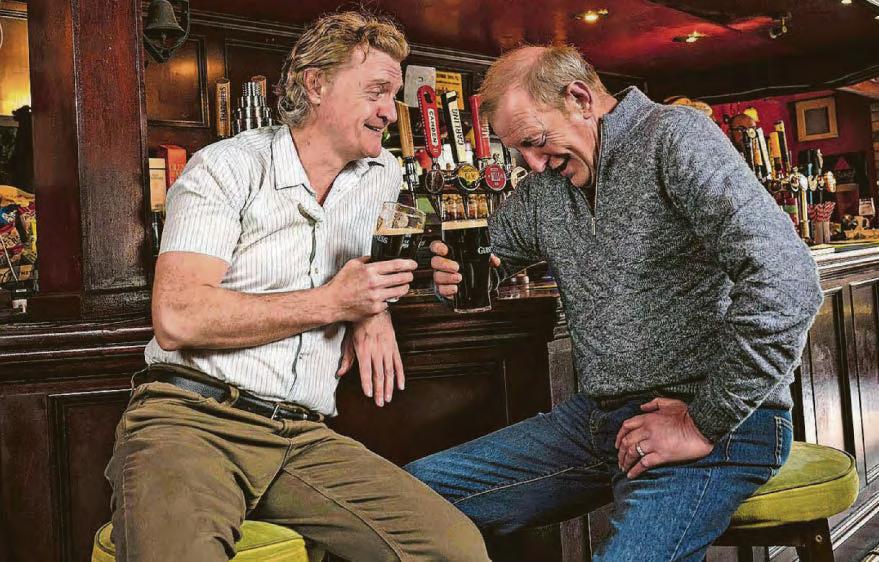 On matinee days we're each drinking ten pints!