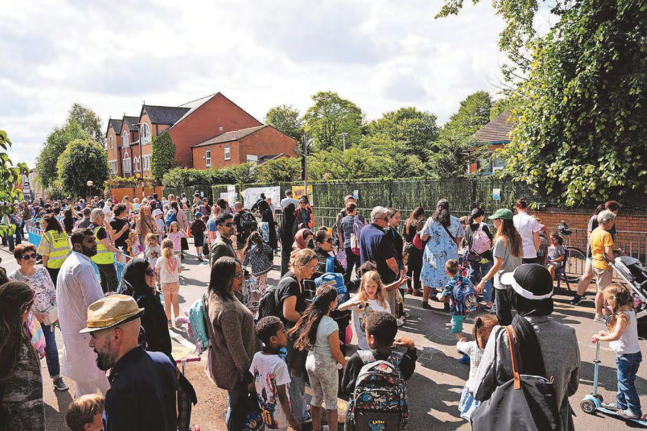 Street treat as families are allowed to 'play out'