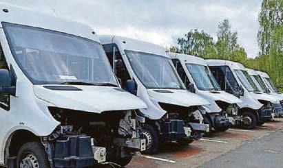 Probe as car cannibals strip vans at day centre