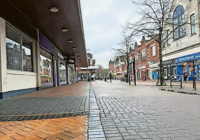 Slump in town centre as shops outnumberd by service businesses