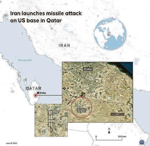 'No casualties' in Iran air strikes on US base
