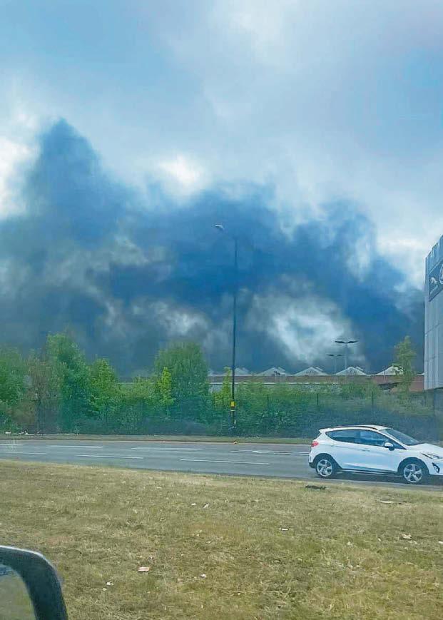Fifty firefighters rush to scene of JLR blaze