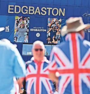 Joseph Chapman joins the Barmy Army at the England v India test match at sunny Edgbaston