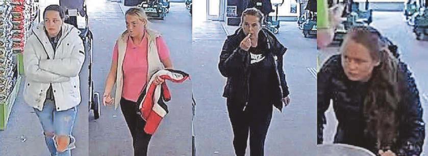 Police probing store robbery seek four women