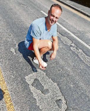 LOCAL ANGER AS TYRES AND SHOES GET COVERED IN TAR IN HEATWAVE