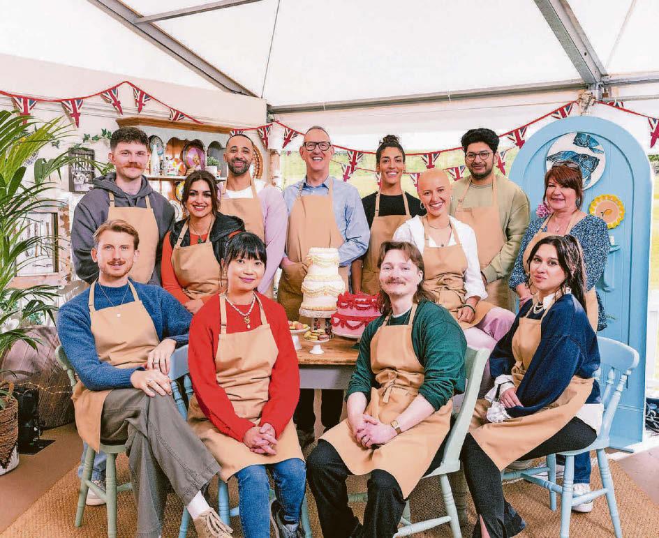 Drag king and designer star in latest Bake Off