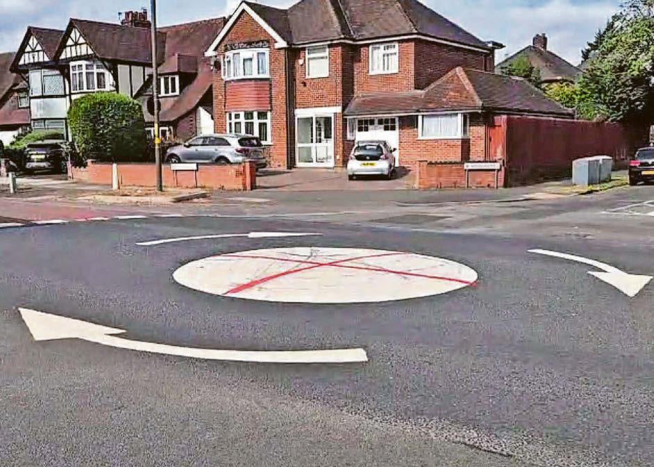 St George's Cross on roundabout removed