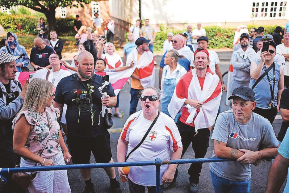 Major protest surrounds asylum seeker hotel