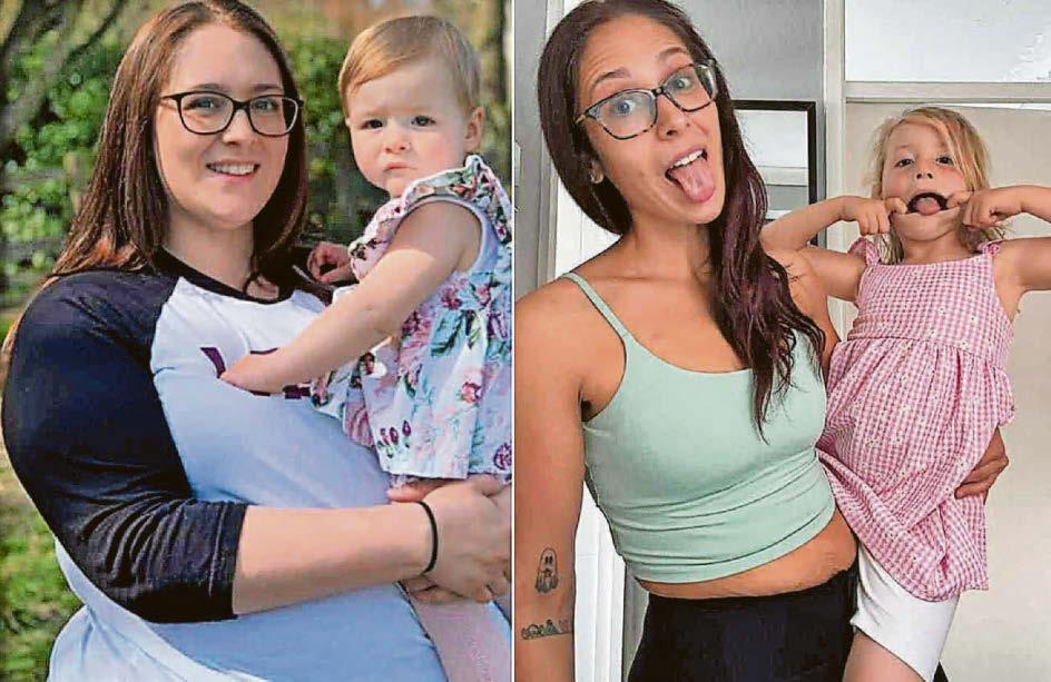 Mother's tears of joy after losing 7½ stone